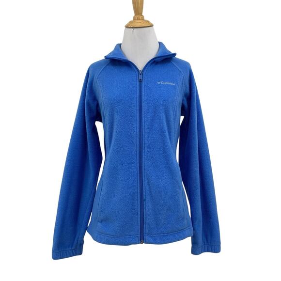 Columbia Jacket Womens S Small Astral Blue Benton Springs Full Zip Plush Fleece - Picture 1 of 15